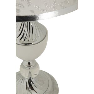 Mauro Ferretti Tafellamp Kody IJzer Stof zilver wit Ø 30x54 cm E27