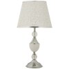 Mauro Ferretti Tafellamp Kody IJzer Stof zilver wit Ø 30x54 cm E27