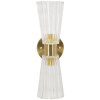 Mauro Ferretti Wandlamp Prague goud transparant 11x16x40 cm 2xE14