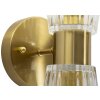 Mauro Ferretti Wandlamp Prague goud transparant 11x16x40 cm 2xE14