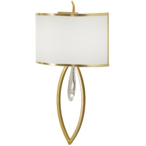 Mauro Ferretti Wandlamp Vienna goud wit 26x15x50 cm E14
