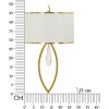 Mauro Ferretti Wandlamp Vienna goud wit 26x15x50 cm E14