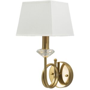 Mauro Ferretti Wandlamp Salzburg IJzer Glas Stof goud wit...