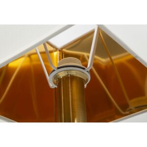 Mauro Ferretti Wandlamp Salzburg IJzer Glas Stof goud wit 18x24x40 cm E14