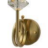 Mauro Ferretti Wandlamp Salzburg IJzer Glas Stof goud wit 18x24x40 cm E14