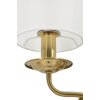 Mauro Ferretti Wandlamp Zagreb IJzer Stoff goud wit 35,5x17x43 cm 2xE14