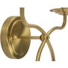 Mauro Ferretti Wandlamp Zagreb IJzer Stoff goud wit 35,5x17x43 cm 2xE14