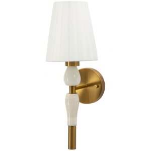 Mauro Ferretti Wandlamp Budapest 16x20x46 cm E14 goud wit