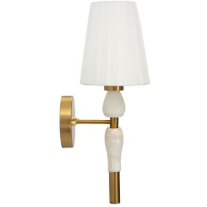 Mauro Ferretti Wandlamp Budapest 16x20x46 cm E14 goud wit