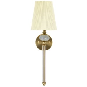 Mauro Ferretti Wandlamp Warsaw 17x22x57 cm E14 goud wit
