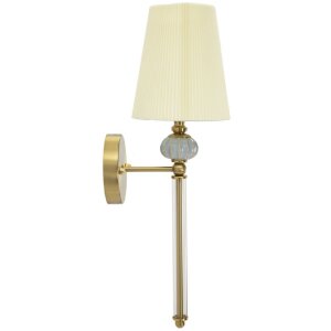 Mauro Ferretti Wandlamp Warsaw 17x22x57 cm E14 goud wit