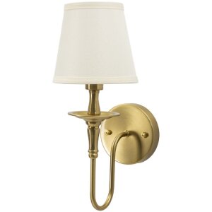 Mauro Ferretti Wandlamp Bucharest Ijzer Stof Goud Wit...
