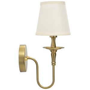 Mauro Ferretti Wandlamp Bucharest Ijzer Stof Goud Wit...