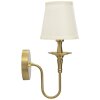 Mauro Ferretti Wandlamp Bucharest Ijzer Stof Goud Wit 15x22x38 cm E14