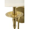 Mauro Ferretti Wandlamp Bucharest Ijzer Stof Goud Wit 15x22x38 cm E14