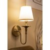 Mauro Ferretti Wandlamp Bucharest Ijzer Stof Goud Wit 15x22x38 cm E14