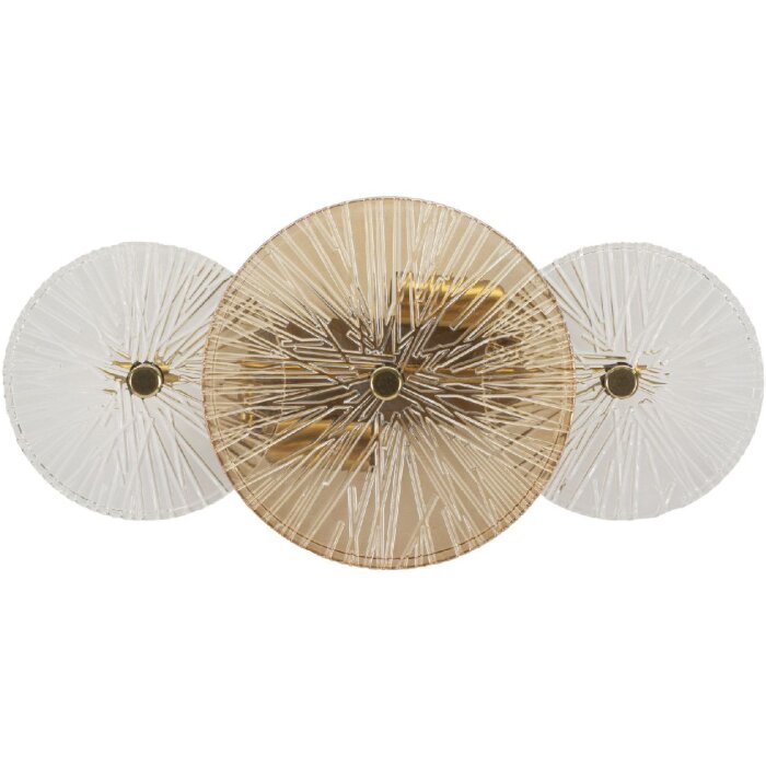 Mauro Ferretti Wandlamp Osaka Glas IJzer 42x8x20 cm 2xE14 zonder lichtbron