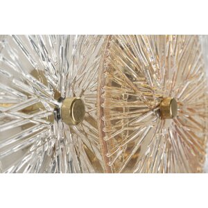 Mauro Ferretti Wandlamp Osaka Glas IJzer 42x8x20 cm 2xE14 zonder lichtbron