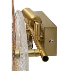 Mauro Ferretti Wandlamp Osaka Glas IJzer 42x8x20 cm 2xE14 zonder lichtbron