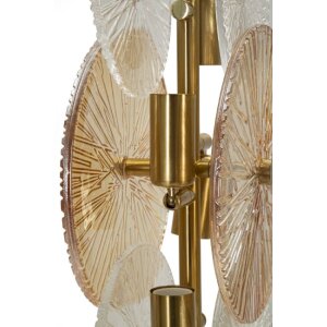 Mauro Ferretti Tafellamp Osaka Glas IJzer 20x18x66 cm 3xE14 zonder lichtbron