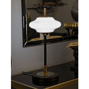 Mauro Ferretti Tafellamp Vintage Glas IJzer Ø22x46 cm E14 zonder lichtbron