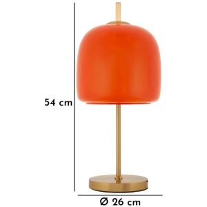 Mauro Ferretti Tafellamp Oldy Glas IJzer Ø30x16x53 cm E27 zonder lichtbron