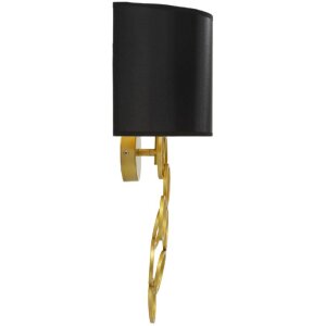 Mauro Ferretti Wandlamp Rich goud zwart 30x20x50 cm E27...
