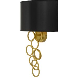 Mauro Ferretti Wandlamp Rich goud zwart 30x20x50 cm E27 zonder lichtbron