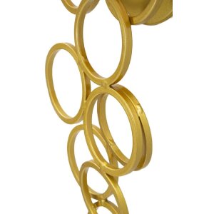 Mauro Ferretti Wandlamp Rich goud zwart 30x20x50 cm E27 zonder lichtbron