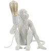 Mauro Ferretti Tafellamp Zittende Aap wit 33x33x32 cm E27 zonder lichtbron
