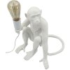 Mauro Ferretti Tafellamp Zittende Aap wit 33x33x32 cm E27 zonder lichtbron