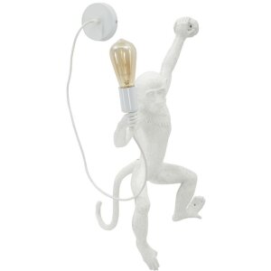 Mauro Ferretti Wandlamp Aap Wit 32x32x64 cm E27 zonder...