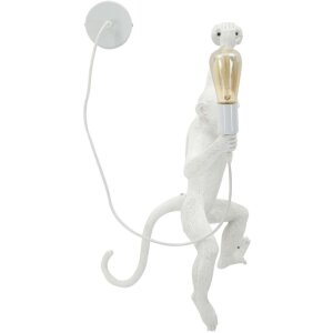 Mauro Ferretti Wandlamp Aap Wit 32x32x64 cm E27 zonder...