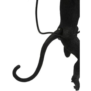Mauro Ferretti Wandlamp Aap zwart 32x32x64 cm E27 zonder lichtbron