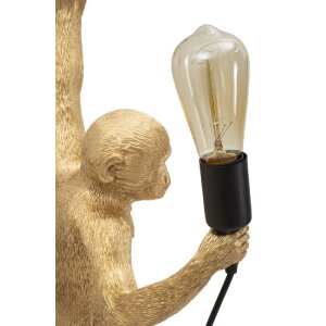 Mauro Ferretti Wandlamp Aap goud 32x32x64 cm E27 zonder lichtbron