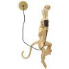 Mauro Ferretti Wandlamp Aap goud 32x32x64 cm E27 zonder lichtbron