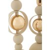Mauro Ferretti Kandelaar Saturn crème – 2-delige set Ø 10x27/33 cm