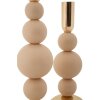 Mauro Ferretti Kandelaar Bolly rosa – 2-delige set Ø 10x24 cm en Ø 10x29,5 cm