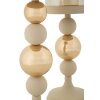 Mauro Ferretti Kandelaar Glassy creme – 2-delige set Ø 10x32 cm & Ø 10x36 cm