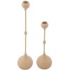 Mauro Ferretti Kandelaar Slimmy roze – 2-delige set Ø 8x26 cm en Ø 8x37 cm