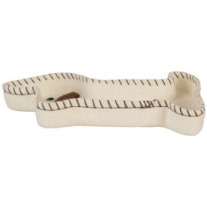 Clayre & Eef 66287 Vilt Schaal Hond 20x13x3 cm Wit...
