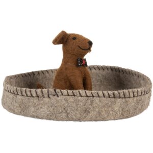 Clayre & Eef 66288 Vilt Hond in Mand Ø 19x10...
