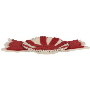 Clayre & Eef 66289 Vilt Schaal Bonbon 30x18x3 cm