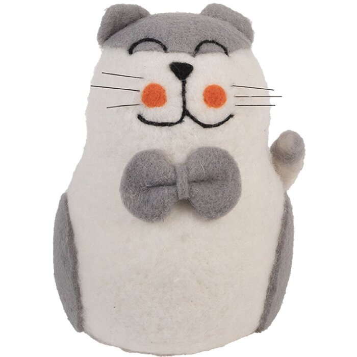 Clayre & Eef 66294 Viltkat 14x14x20 cm