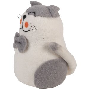 Clayre & Eef 66294 Viltkat 14x14x20 cm