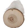 Clayre & Eef 66295 Wandhaken Filzhond 11x15x14 cm Wit en Bruin