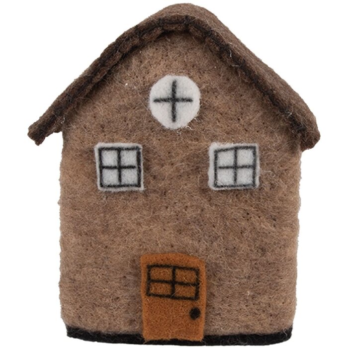 Clayre & Eef 66296 Vilt Huis 12x7x14 cm