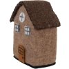 Clayre & Eef 66296 Vilt Huis 12x7x14 cm