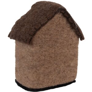 Clayre & Eef 66297 Vilt Huis 12x7x14 cm Decoratief