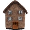 Clayre & Eef 66297 Vilt Huis 12x7x14 cm Decoratief